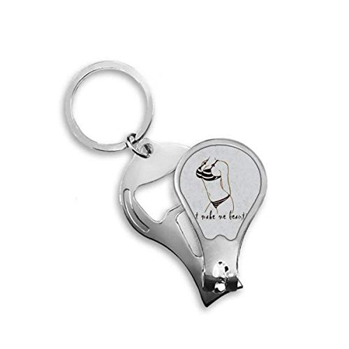 Coupe-ongles de voyage illustration bikini noir pour votre trousse de plage