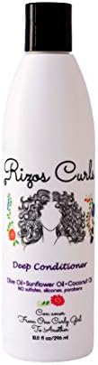 بلسم ريزو كيرلز العميق يغذي ويقوي الشعر المصنوع من مكونات طبيعية وزيت الزيتون وزيت عباد الشمس وزيت جوز الهند وزيت الأرجان وزبدة الشيا. مناسب لجميع أنواع الشعر المجعد واللفائف والتموجات.