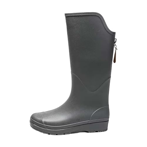 Bottes en caoutchouc gris taille 37 idéales pour l'entretien du jardin et le travail boueux