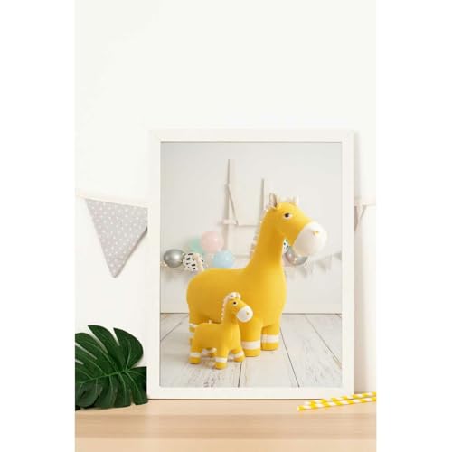 Tableau multicolore Crochetts Cheval idée cadeau anniversaire décoration - 3