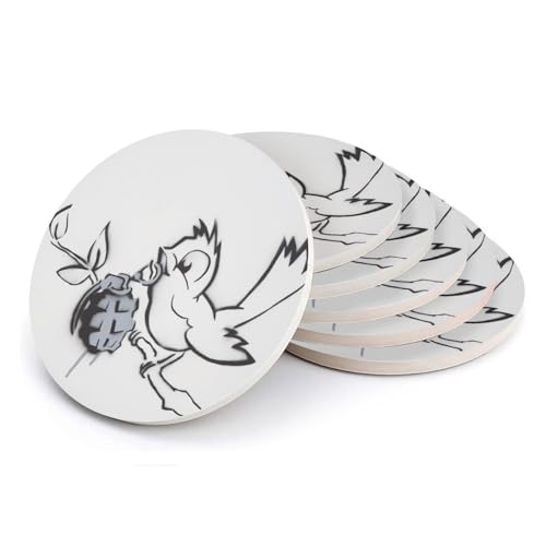 Sous-verre céramique Banksy pour décorer votre table basse de salon - 2