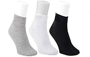 Aradhana Fashion Men's Cotton Ankle Length Socks Pack of 3 (Multicolour)