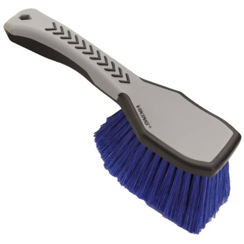 VIKING Wheel Brush for Rims, Cleaning Brush for Tires, Grey, 10.3 x 3.3 x 3.8 Inch