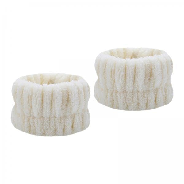 ATORSE 3x2Pcs Face Washing Wristbands Microfiber Wrist Towels Band for Female Girls Beige-image-20