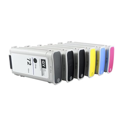 Cartouches d'encre 72 pour imprimante DesignJet T790 T610 T770 | Pack complet 4 couleurs