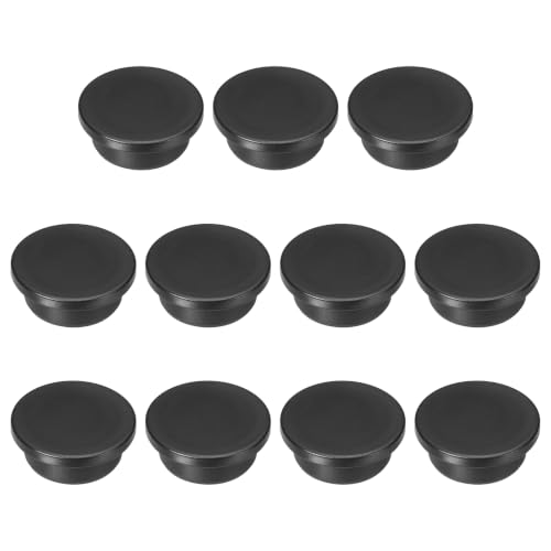 Image of MECCANIXITY 11pcs T-Shaped Silicone Plugs 28mm 1-3 /32 Inch Dia Snap in Plug Hole Seal Cover Round Rubber Stopper for 27-28mm Holes Kitchen Rubber Bulkheads Waterproof Sealing, Black