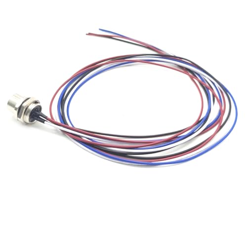 Cable conector hembra M12 4 pines 1 metro miniatura 2