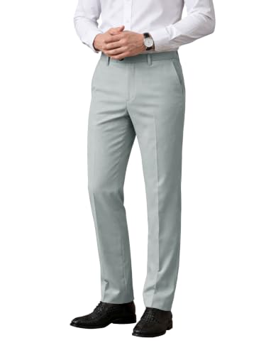 Image of Noble Monk Men's Formal Trousers | Regular Fit Stylish Pants for Men | Comfortable Solid Trousers | Classic Formal Wear for Men | Smart and Versatile Everyday Wear