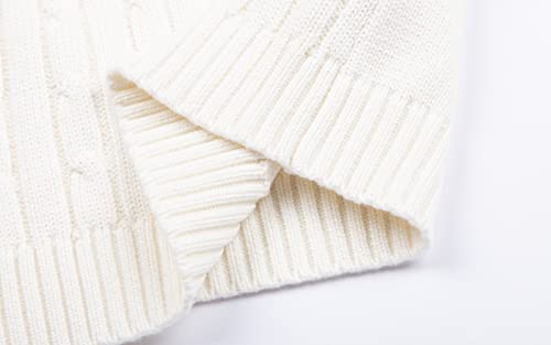 Mud Kingdom Toddler Girls Vest Sweater School Uniform Knitted V-Neck Casual Autumn Winter Beige 3T #TOP6