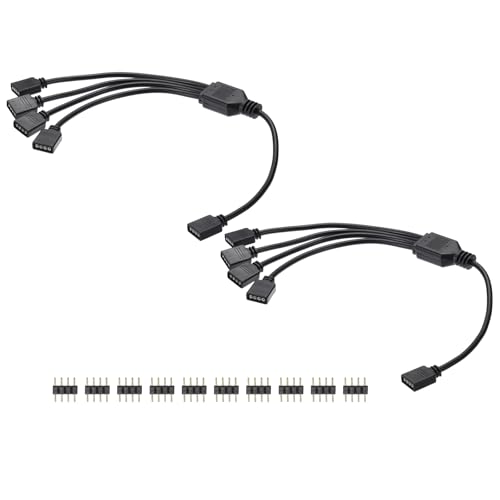 Cable divisor RGB que soluciona la falta de conectores de 4 pines en placas base de 12V