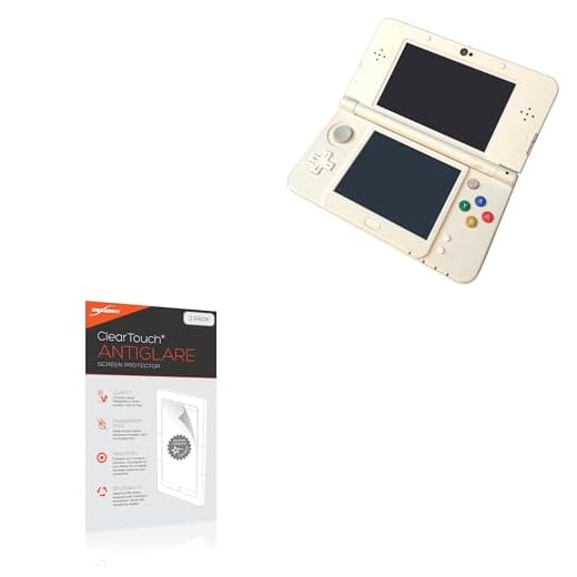BoxWave Screen Protector Compatible with Nintendo New 3DS - ClearTouch Anti-Glare (2-Pack), Anti-Fingerprint Matte Film Skin