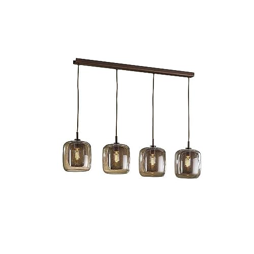 Schuller - Lamparas Modernas - Lampara Fox 4L 3 Chocolate Dimable con Mando