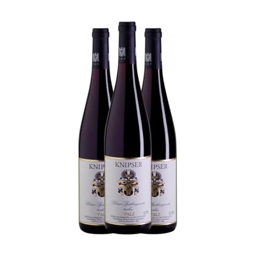 Knipser Blauer Spätburgunder Trocken Pfälz 75 cl Rotwein (Karton mit 3 Flaschen von 75 cl)