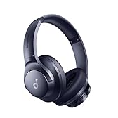 soundcore by Anker Q20i Hybrid Active Noise Cancelling Foldable Headphones, Wireless Over-Ear Bluetooth, 40H Long ANC Playtime, Hi-Res Audio, Big Bass, Customize via an App, Transparency Mode (Blue)