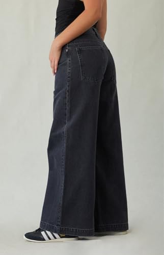 PacSun Women's Sloane Low Rise Ultra Baggy Jeans Faded Black2