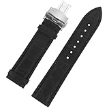 SOLUSTRE Correa de Reloj Decorativa de Cuero Negro Hebilla, Fácil Instalación y Buena Experiencia cualquier Ocasión