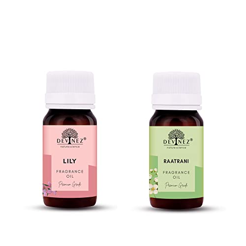 Image of Devinez Lilly, RaatRani Aroma Oil for Diffuser /Ultrasonic Aroma Diffuser /Tealight Diffuser /Reed Diffuser, 60ml Each