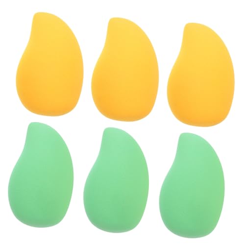 IWOWHERO 6Pcs Mangos Powder Makeup Tools for Wet Dry Use Soft and Comfortable Face Applicators for All Skin Types present for Special Occasions