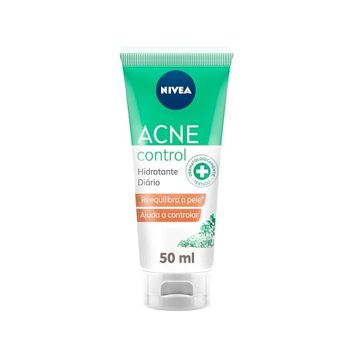 NIVEA Hidratante Facial Acne Control 50g - Ajuda a combater 99% das bactérias causadoras da acne