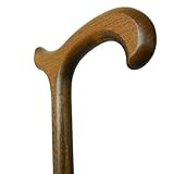 ELEGANCIA Y CALIDAD: clásico bastón realizado en madera de haya con un recubrimiento de barniz.