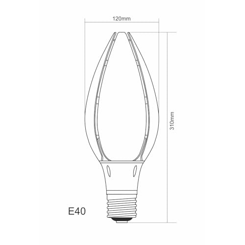 Foco NOA 85W E27 de 5000K: iluminación industrial de 360º con 9500Lm de potencia 2