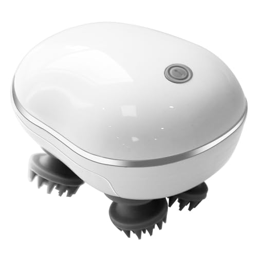 Image of Rechargeable Electric Head Scalp Massager 96 Silicon Kneading Points with Detachable Heads Scalp Body & Head Massager 4 Speed Modes,Therapy Deep Clean and Stress Relax Massager for Hair Growth
