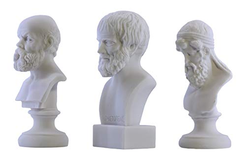 Socrates Aristotle Plato Greek Philosopher Bust Head Statue Sculpture #TOP1