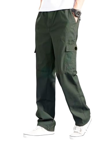 Image of Lymio Cargo for Men || Cotton Cargo Pant || Drawstring Waist Pant (Also Available in Plus Sizes) (117-120)