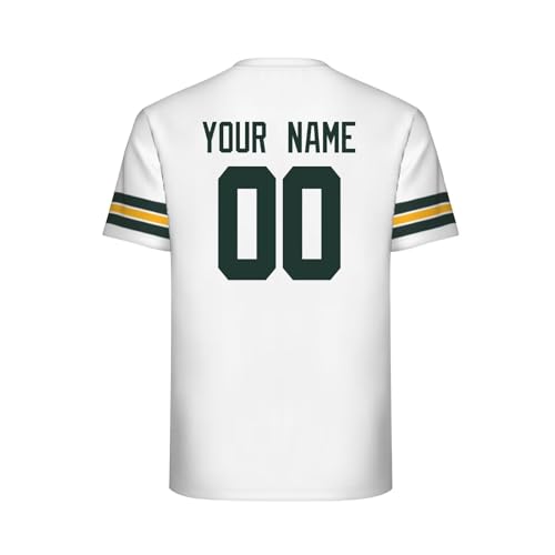 ANTKING T-Shirt White Short Sleeve Jersey Style Custom Name Number Gift for Men3