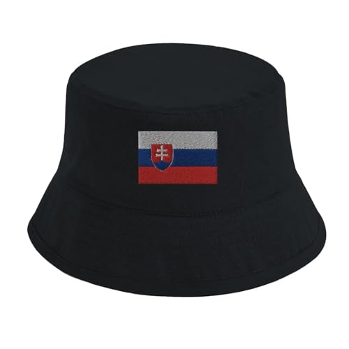 Chapeau bob Slovaquie tricolore pour homme et femme couvre-chef supporter slovaque