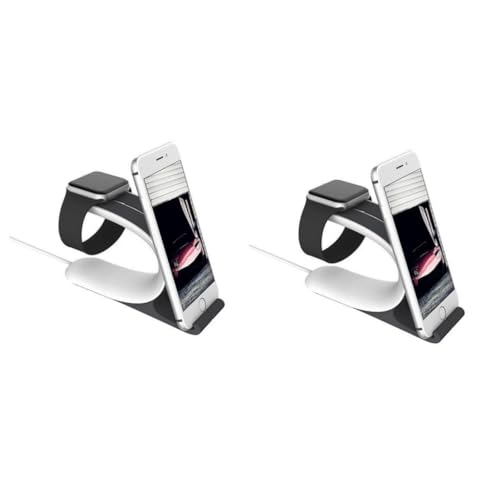 OSALADI 2pcs 2 1 Cell Phone Stand Phone Holder Phone Watch Stand Charging Stand for Iatch Charging Dock for Phone Watch Cradle Phone Watch Holder Intelligent The Lazy