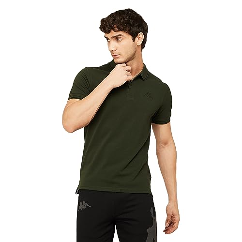 Image of Kappa Men Cotton Regular Fit Solid T Shirt