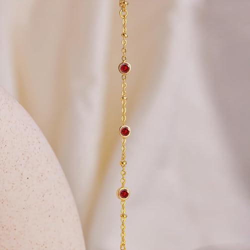 Gold Bracelets for Women Waterproof,Gold Diamond Bezel Hand Chain Bracelets, Dainty Adjustable Bracelets for Women Trendy,Jewelry Gifts for Women4