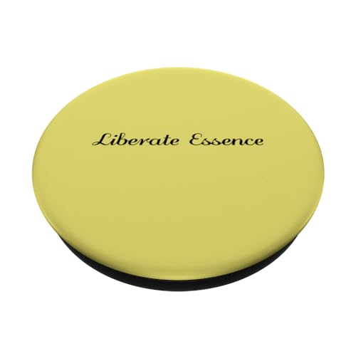 Liberate Essence - Inspirational Positive PopSockets Swappable PopGrip, Black - Image 2