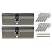 Produktbild 2x Profilzylinder 85 mm 40/45 gleichschließend inkl. 10 Schlüssel