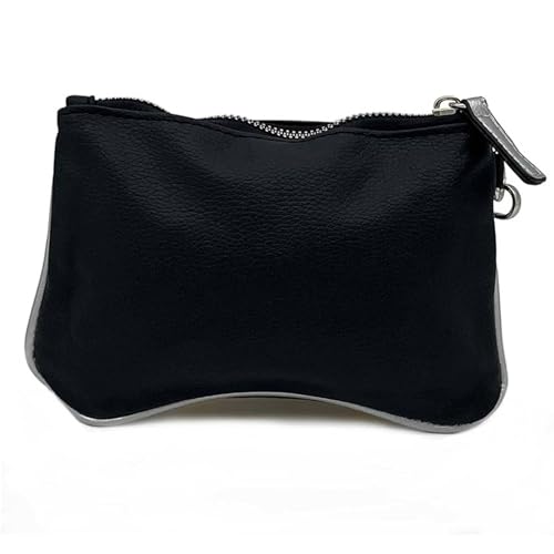 Mickey Mouse Wristlet Purse for Girls and Women, Black, 6.5" x 6"3