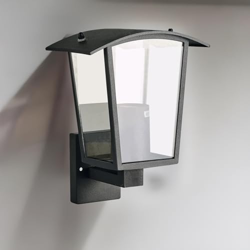 CGC Black Outdoor Outside Lights Traditional Contemporary Waterproof Lampholder Weatherproof Porch Patio Door Wall Terrace Garden (Large Uplight) - Image 2