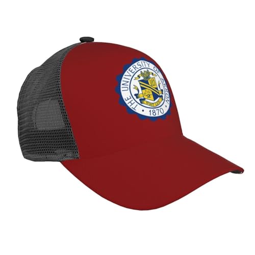 Orldit University of Akron Zips Hat Adjustable Washable Adult Curved Brim Mesh Baseball Cap Black