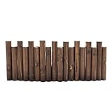 JIANFEI-weilan Holzzaun, Gartenzaun Sichtschutz, Wasserdichter Und Langlebiger Massivholzzaun Für Patio-Garten-Rasen-Dekoration, 8 Größen (Farbe : Braun, Größe : 90x15cm)