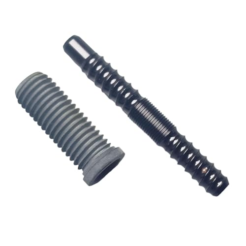 Colaxi Billiards Pool Cue Joint Pin Insert,3/8 * 8,Screws,Replacement Part Quick Release Quickly Billiards Shaft Fitting, Black