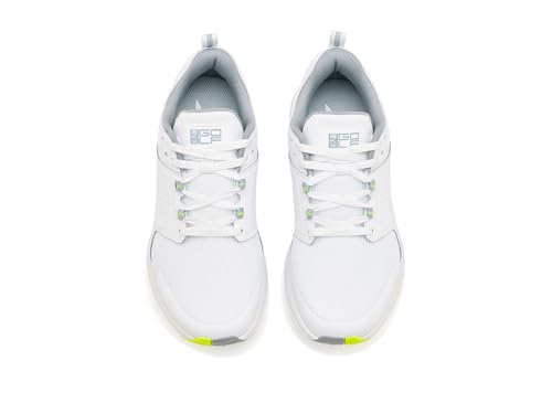 Skechers Club Golfschuh für Herren, wasserabweisend, Cleat-Sneaker, Weiß, Größe 43