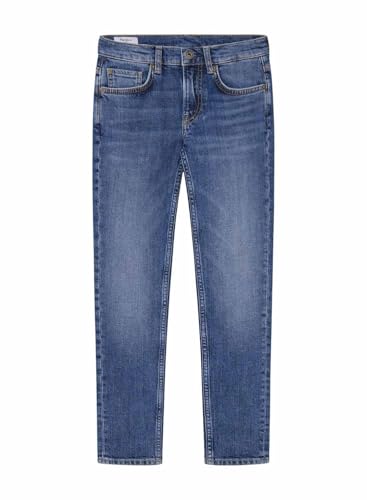 Pepe Jeans Tapered Jeans Jr Pb202202, Blue (Denim-HT7), 8 Anni