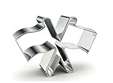 WAVIZJING Crossed Checkered Flags Cookie Cutter