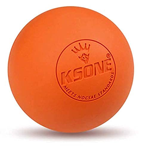 SKEIDO 1PCS Rubber Fascia Massage Ball Yoga Fitness Muscle Relaxation Pain Relief Healt Care Portable Physiotherapy Lacrosse Massage Ball-Orange 6.35cm