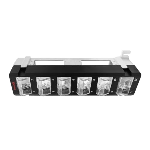 Simply45 Panel de Parcheo Keystone UTP de 12 Puertos Sin Cargar, Negro miniatura 1