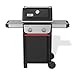 Weber Spirit E-210 Gasgrill, 2 Brenner, 51 x 46 cm Grillfläche, Warmhalterost, Deckelthermometer, 2 Räder - Schwarz/Silber (1500833)