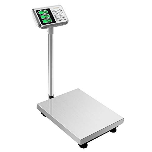 Báscula electrónica plataforma 300kg acero inoxidable LCD miniatura 2