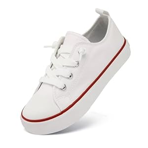 Toddler Little Kid Cushioned Canvas Shoes Slip On Sneakers Soft and Durable