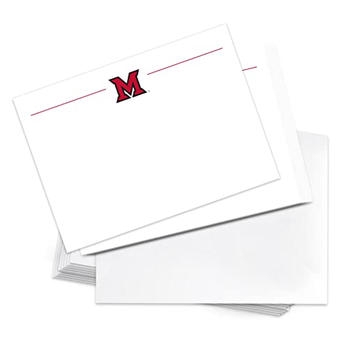 Desert Cactus Miami University (OH) 10 Pack Notecards Stationery Cardstock RedHawks Includes Envelopes Memo Party Thank You (Notecard 1a)