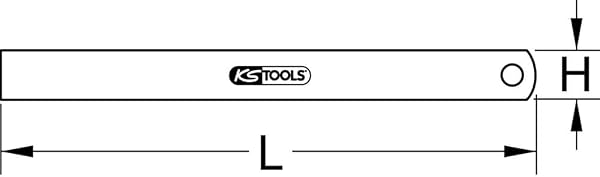 KS Tools 300.0110 Semi-Flexible Steel Ruler, 300 mm - 3